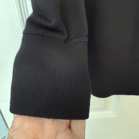 Athleta Nirvana Twist Front Top Sz MED Black Loungewear Athleisure Soft Tunic - Picture 4 of 11